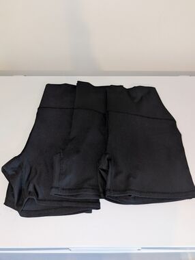 SET of 3 NWOT Black Spandex Shorts